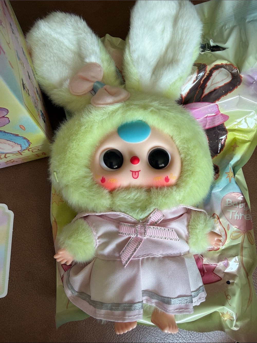 Cureplaneta- Baby Three Macaron Cute Bunny Series- Confirmed: Green Bunny (NIB)